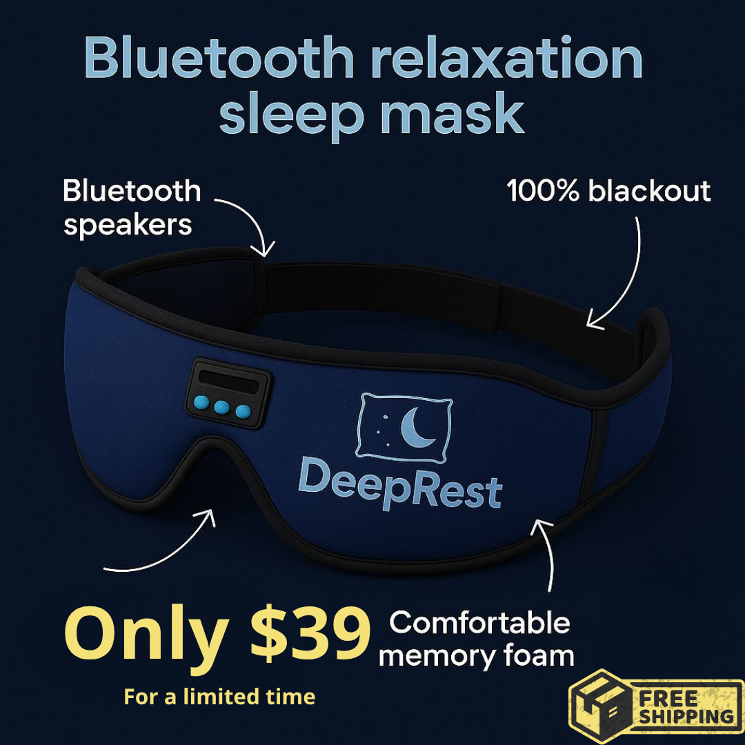 DeepRest-Wireless Call Stereo Music Blackout Sleep Eye Mask